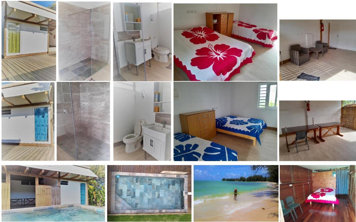 Mara'Ai Le Spot Tubuai, Chambre Triple Deluxe Mahu Sdb Privee Avec Piscine Mataura Esterno foto