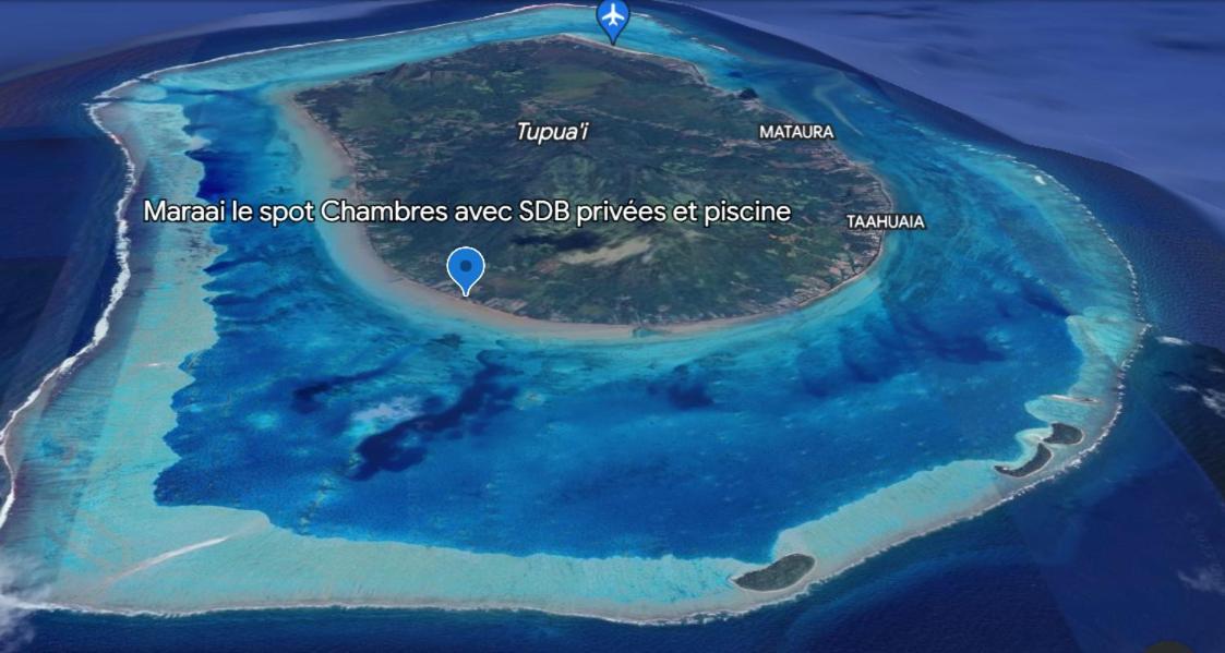 Mara'Ai Le Spot Tubuai, Chambre Triple Deluxe Mahu Sdb Privee Avec Piscine Mataura Esterno foto